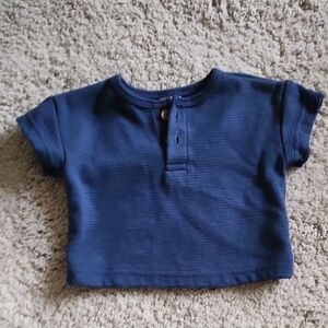 💙newborn Navy Blue Kids Shirt